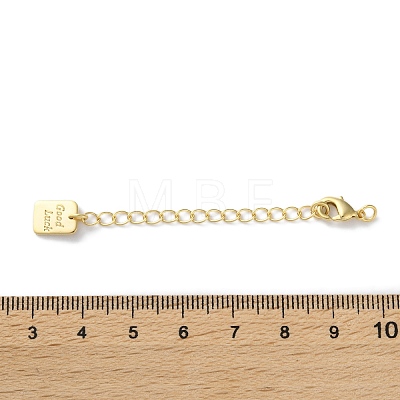 Brass Lobster Clasps & Ends with Chain KK-F880-34G-1