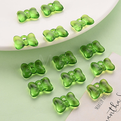 Transparent Acrylic Pendants LS-TACR-T024-02BA-925-1