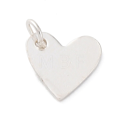 925 Sterling Silver Heart Charms STER-G045-01S-01-1
