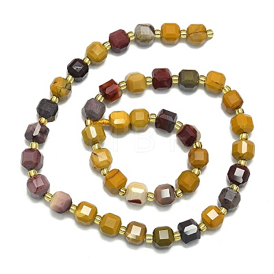 Natural Mookaite Beads Strands G-I376-D57-01-1