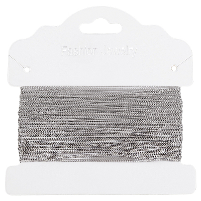20M Tarnish Resistant 304 Stainless Steel Curb Chains CHS-BBC0001-15-1