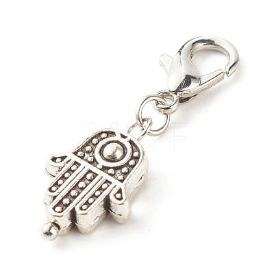 Tibetan Style Alloy Pendant Decorate HJEW-JM00589-1