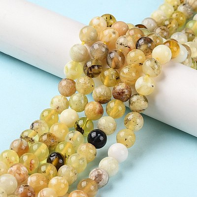 Natural Yellow Opal Beads Strands G-Q1001-A02-01-1