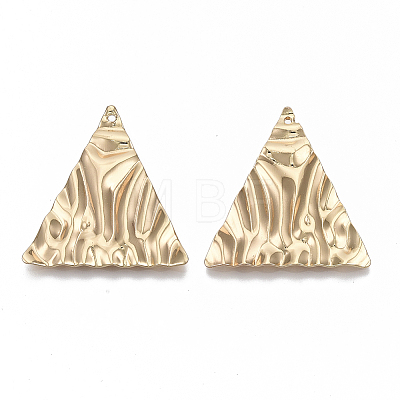 Eco-Friendly Iron Pendants IFIN-T015-007G-NR-1