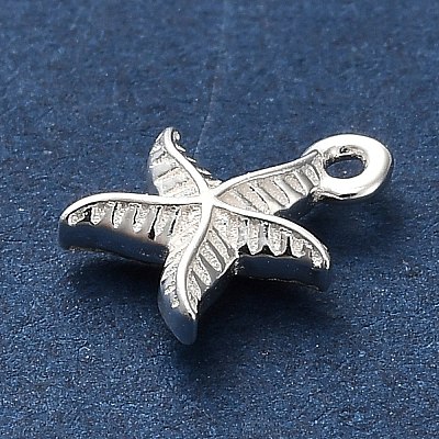 925 Sterling Silver Starfish Charms STER-U009-09S-02-1