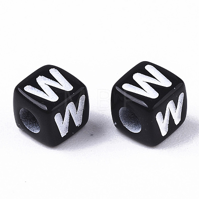 Opaque Acrylic Beads LS-X-SACR-N002-01W-1