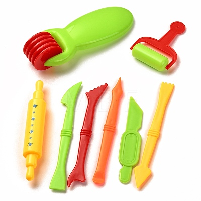 Mixed Plastic Plasticine Tools DIY-P024-A01-1