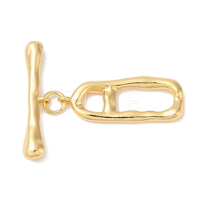 Brass Toggle Clasps KK-Q030-13G-1