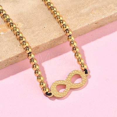 304 Stainless Steel Infinity Link Bracelets BJEW-F534-01G-1