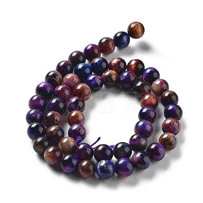 Natural Rainbow Tiger Eye Beads Strands G-NH0002-A01-B03-1