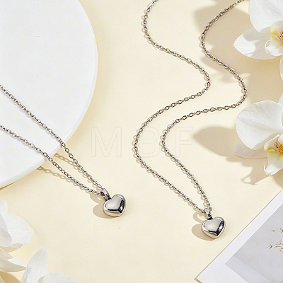 2Pcs 304 Stainless Steel Urn Ashes Pendants STAS-BC0004-38P-1