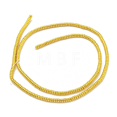 Electroplated Synthetic Non-Magnetic Hematite Beads Strands G-I360-E01-01-1