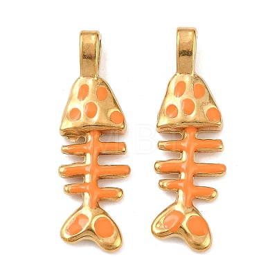 304 Stainless Steel Enamel Pendants STAS-C150-01D-02-1