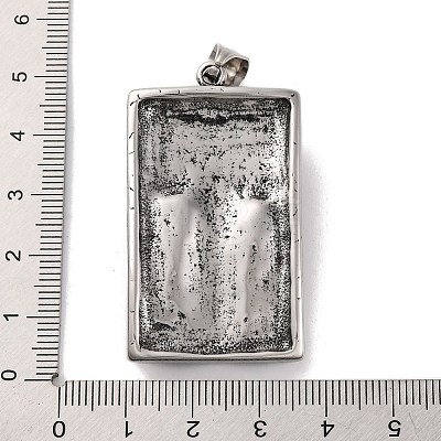 Halloween Theme 304 Stainless Steel Resin Pendants STAS-U021-06AS-1