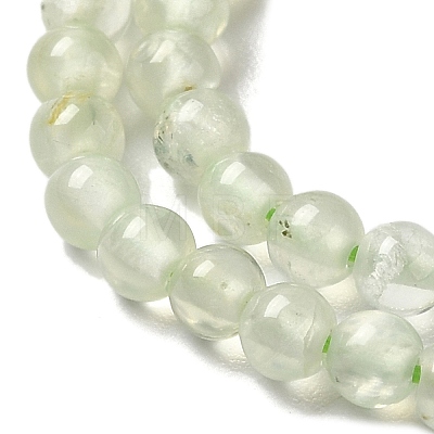 Natural Prehnite Beads Strands G-B090-A19-03-1