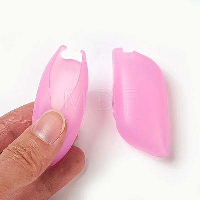 Silicone Portable Toothbrush Case X-SIL-WH0001-05-1