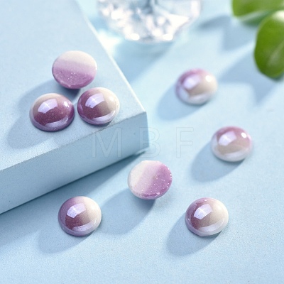 Opaque Glass Cabochons GGLA-S038-12C-8mm-1