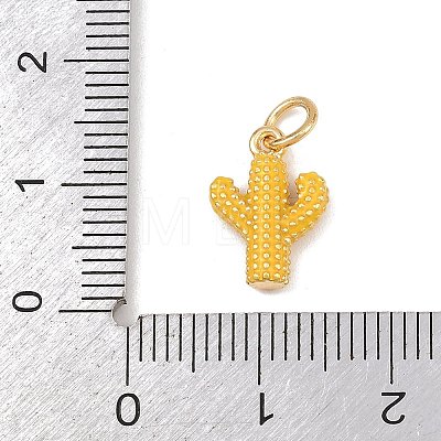 Brass Enamel Pendants KK-P339-22G-01-1