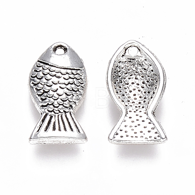 Tibetan Style Alloy Charms TIBEP-S319-091AS-RS-1