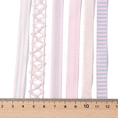 18 Yards 6 Styles Polyester Ribbon SRIB-Q022-D06-1