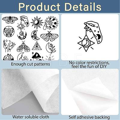 PVA Water-soluble Embroidery Aid Drawing Sketch DIY-WH0514-006-1