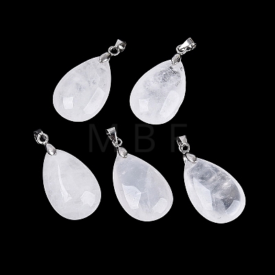Natural Quartz Crystal Pendants G-N362-03P-14-1