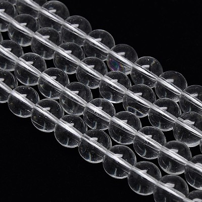 Crystal Glass Round Beads Strands EGLA-F037-10mm-B02-1