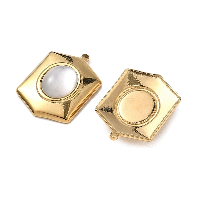 Natural Freshwater Shell Pendants STAS-G397-19G-01-1