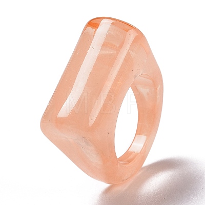Transparent Acrylic Finger Rings RJEW-T010-10A-1