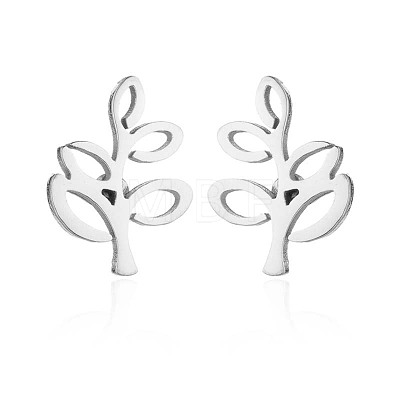 304 Stainless Steel Stud Earrings WGE2D60-02-1