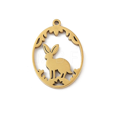 304 Stainless Steel Pendants STAS-Q354-02A-G-1