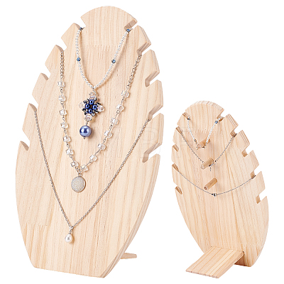 Wooden Necklace Displays Stands NDIS-WH0001-11-1