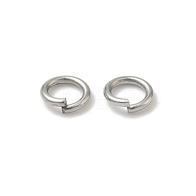 Non-Tarnish 304 Stainless Steel Open Jump Rings X-STAS-E067-05-5mm-1