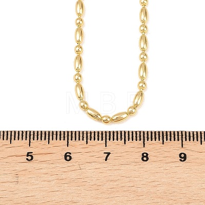 2.2MM Brass Ball Chain Necklaces for Men Women NJEW-L012-06G-1