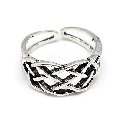 Adjustable Alloy Cuff Finger Rings RJEW-S038-085-1