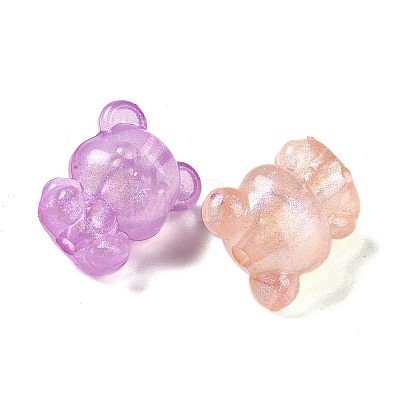 Luminous Transparent Acrylic Beads X-OACR-G033-06D-1