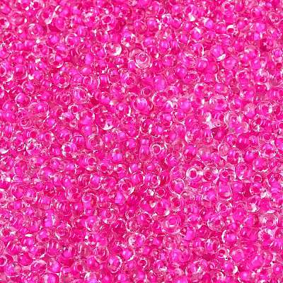 8/0 Inside Colours Transparent Glass Seed Beads X1-SEED-T007-06I-1