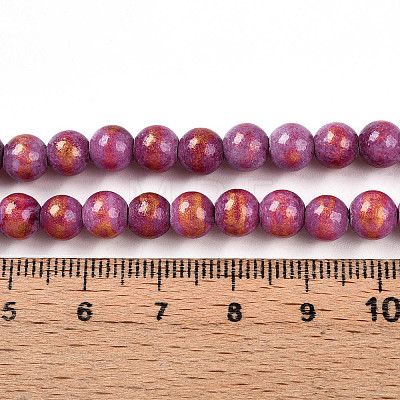 Natural Mashan Jade Beads Strands G-A255-A01-02M-1