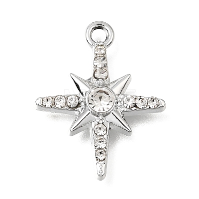 UV Plating Alloy Crystal Rhinestone Pendants RB-CBAD37D-12P-1