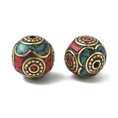Handmade Tibetan Style Beads KK-Z157-02AG-02-1