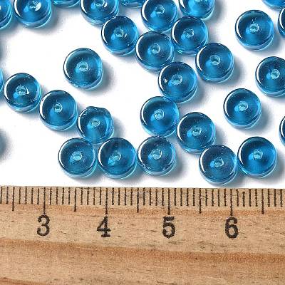 Transparent Colours Luster Glass Seed Beads SEED-E001-T3x6mm-A01-1