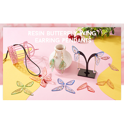 DIY Butterfly Wing Earrings Making Kit DIY-TA0003-73-1