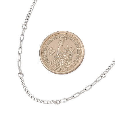 304 Stainless Steel Cable Chain Twisted Chain Necklaces for Women Men NJEW-JN05798-1
