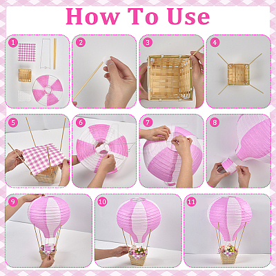 Paper & Iron Ball Lantern Party Decor AJEW-NB0009-45A-1