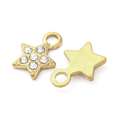 304 Stainless Steel Charms STAS-V003-05G-11-1