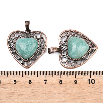 Natural Amazonite Pendants G-A315-04E-R-1