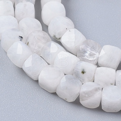 Natural Rainbow Moonstone Beads Strands G-L537-005A-1