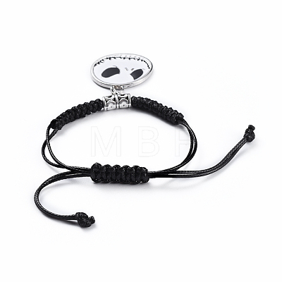 Adjustable Korean Waxed Polyester Cord Braided Bead Bracelets BJEW-JB04420-02-1