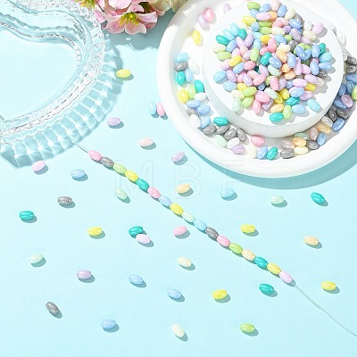 500Pcs Baking Paint Opaque Glass Beads GLAA-CJ0003-01-1
