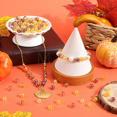 Thanksgiving Day Themed Transparent Acrylic Beads MACR-SP0001-32B-1